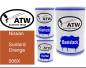 Preview: Nissan, Sunbird Orange, 006X: 500ml Lackdose + 500ml Klarlack + 250ml Härter - Set, von ATW Autoteile West.